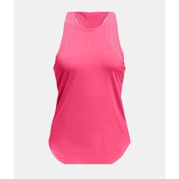 Under Armour Women's Sport 2 in 1 Racerback Tank Top BIB Avy 1356299 Hot Pink M - Picture 3 of 12